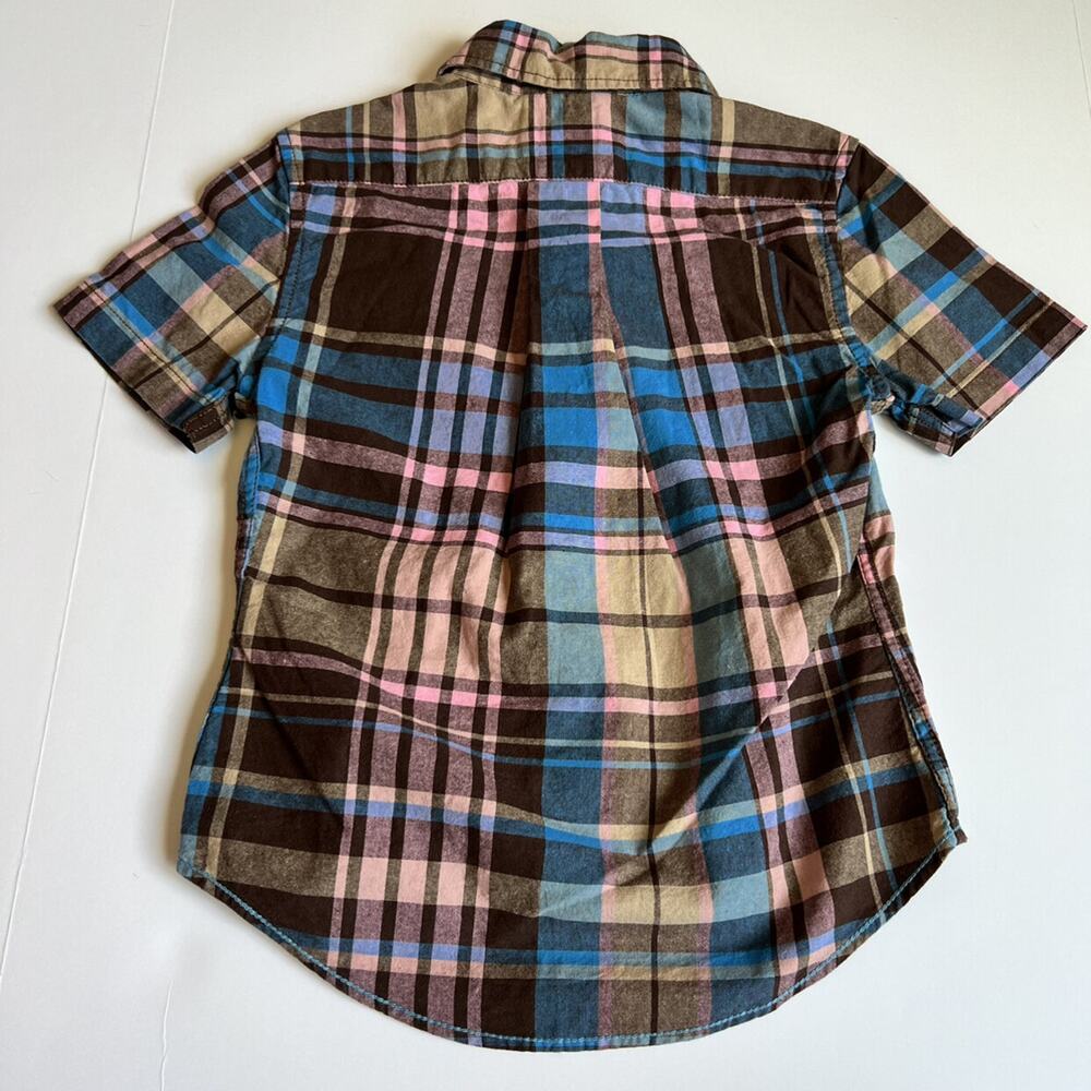 Mini Boden Plaid Button-Up 3-4Y - Picture 7 of 7